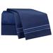 Nestl Heron Striped Microfiber Sheet Set | 96 H x 66 W in | Wayfair US-nstl-BS-T-navy blue