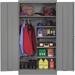 TENNSCO 7220 MED GRAY 24 ga. ga. Carbon Steel Storage Cabinet, 36 in W, 72 in