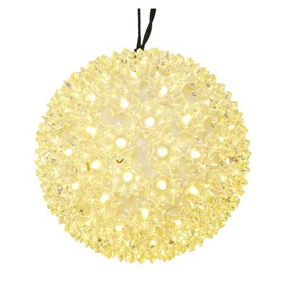 Vickerman 389683 - 100Lt x 7.5" LED WmW Twinkle Star Sphere (X120801T) Hanging Christmas Light Sphere
