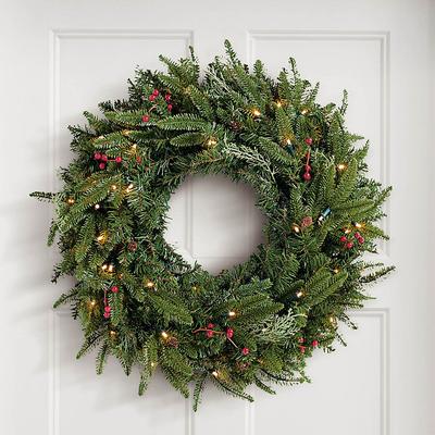 Christmas Madison Fraser Cordless Wreath - 24