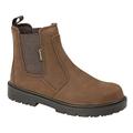Grafters Mens Brown Leather Lightweight Safety Toe Cap Dealer Work Boots Sizes 8 9 10 11 12 13 14 15 16 (9)
