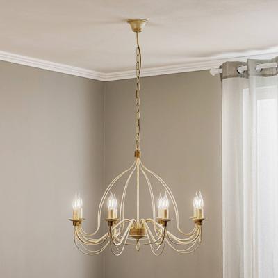 Kögl Kronleuchter Filo, dimmbar, weiß / opal, für Wohn- / Esszimmer, Metall, Antik, Kronleuchter Image