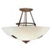 Meyda Lighting Essence 17 Inch 2 Light Semi Flush Mount - 113275