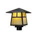 Meyda Lighting Stillwater T Mission 11 Inch Tall 1 Light Outdoor Post Lamp - 138052