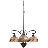 Meyda Lighting Turning Leaf 24 Inch 3 Light Chandelier - 16107