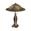 Meyda Lighting Tiffany Lotus Leaf 31 Inch Table Lamp - 29385