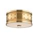 Hudson Valley Lighting Gaines 12 Inch 2 Light Flush Mount - 2202-AGB