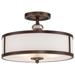 Minka Lavery Thorndale 15 Inch 3 Light Semi Flush Mount - 4942-570