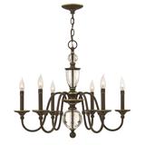 Hinkley Lighting Eleanor 27 Inch 6 Light Chandelier - 4956LZ