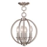 Livex Lighting Milania 13 Inch 4 Light Mini Chandelier - 4664-91