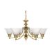 Nuvo Lighting Empire 26 Inch 6 Light Chandelier - 60/357