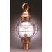 Northeast Lantern Onion 21 Inch Tall 3 Light Outdoor Post Lamp - 2843-DAB-LT3-OPT