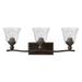 Hinkley Lighting Bolla 26 Inch 3 Light Bath Vanity Light - 5893OB-CL