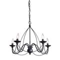 Artcraft Wrought Iron 19 Inch 5 Light Mini Chandelier - AC1485EB