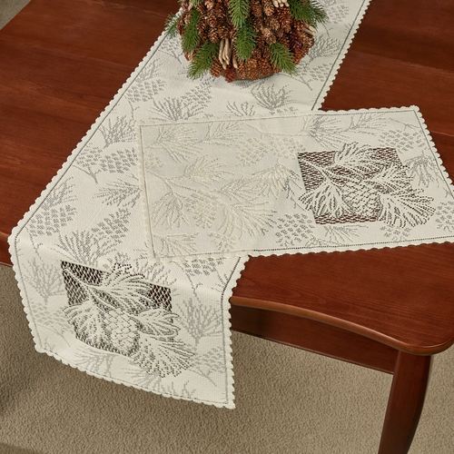 Timberland Table Runner, 14 x 60, Cream