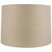 Beige Linen Round Drum Shade 18x19x12.5 (Spider)