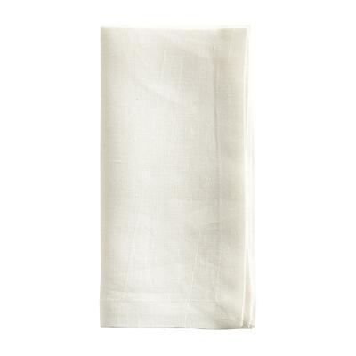 Set of 4 Marseille Linen Napkins - White - Ballard Designs