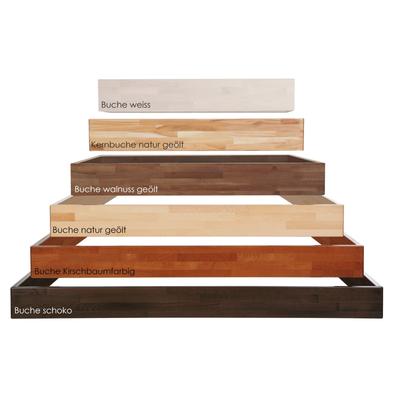 Hasena Wood-Line Bettrahmen Classic 16 Massivholz 180x210 cm / Buche schoko, lackiert