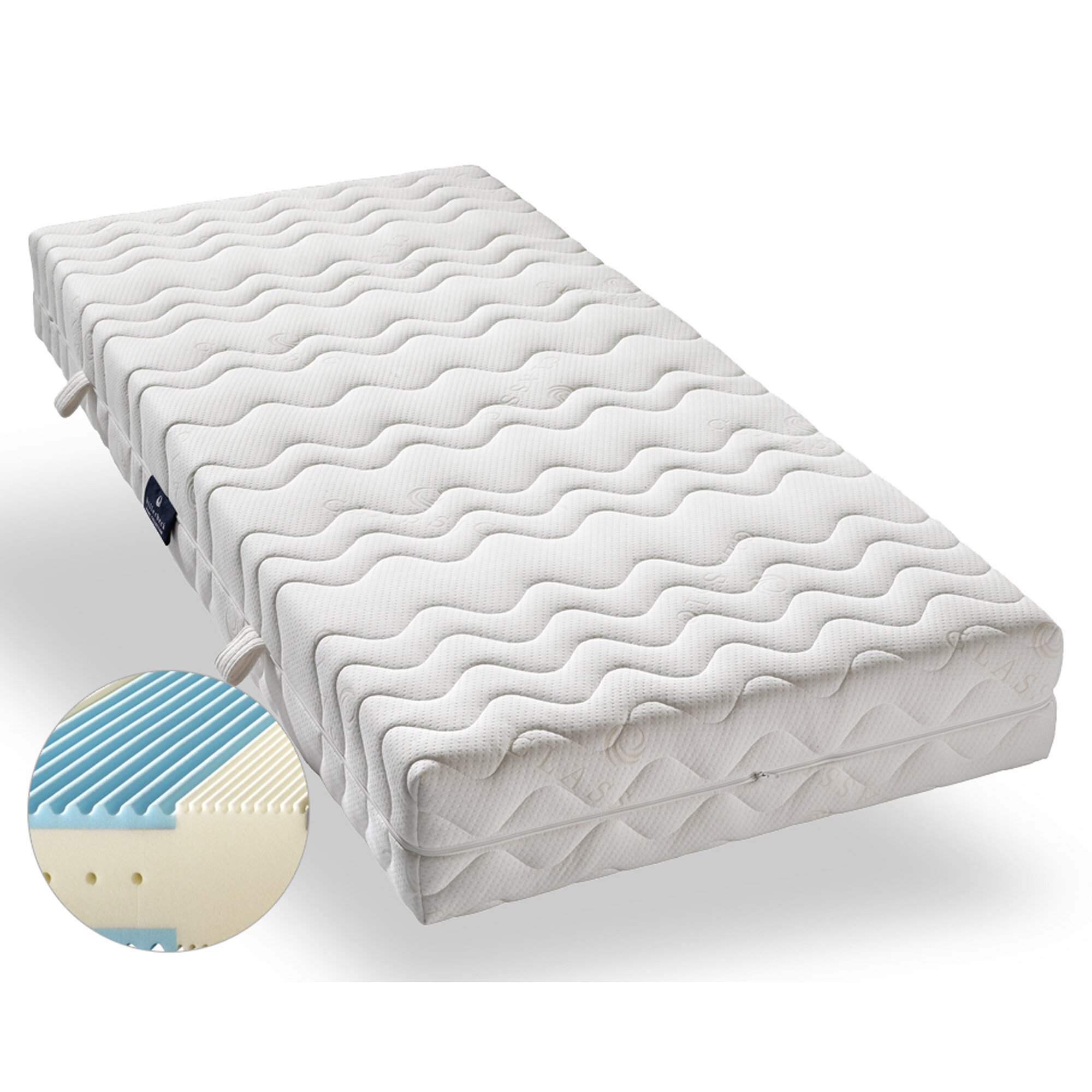 Billerbeck 7-Zonen Airtec »Comfort« Classic Komfortschaum Matratzen 90x200 cm H2
