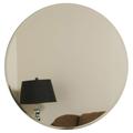 Frameless Round Beveled Mirror