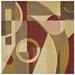 SAFAVIEH Rodeo Drive Clarissa Abstract Geometric Wool Area Rug Beige/Multi 6 x 9