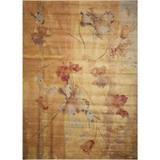 Nourison Somerset Traditional Floral Beige 3 6 x 5 6 Area Rug (4 x 6 )