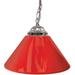 Trademark Global Plain Red 14 Single Shade Bar Lamp - Silver Hardware