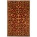 SAFAVIEH Antiquity Carmella Floral Bordered Wool Area Rug Red 4 x 6