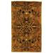SAFAVIEH Antiquity Carmella Floral Bordered Wool Area Rug Olive/Gold 2 3 x 4