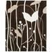 SAFAVIEH Soho Jordan Floral Wool Area Rug Dark Brown/Multi 7 6 x 9 6