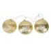 Penn Distributing Christmas Ornaments Glass in Gray/Yellow | 5.75 H x 5.75 W x 5.75 D in | Wayfair 30-380-066