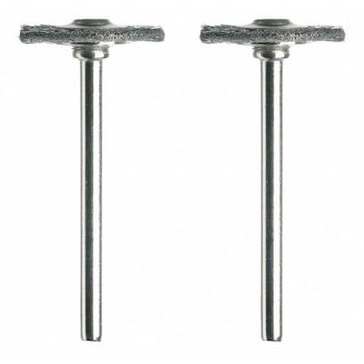 DREMEL 428-02 Carbon Steel Brush,3/4in. dia.,PK2