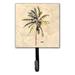 Caroline's Treasures Palm Tree Leash Holder & Wall Hook Metal in Brown/Gray | 6.25 H x 4.25 W x 0.65 D in | Wayfair 8482SH4