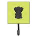 Caroline's Treasures Checkerboard Labrador Leash Holder & Wall Hook Metal in Green/Black | 6.25 H x 4.25 W x 0.65 D in | Wayfair BB1297SH4