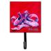 Caroline's Treasures Ballet Little Slippers Leash Holder & Wall Hook Metal in Red | 6.25 H x 4.25 W x 0.65 D in | Wayfair MW1039SH4