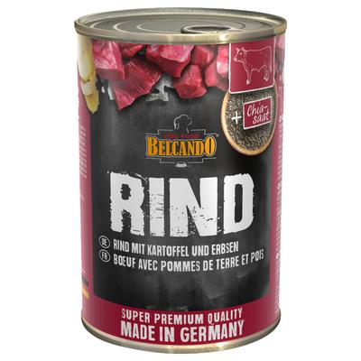 24 x 400g Rind mit Kartoffel & Erbsen BELCANDO Super Premium Hundefutter nass