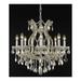 Maria Theresa 26" Wide Golden Teak Crystal Chandelier