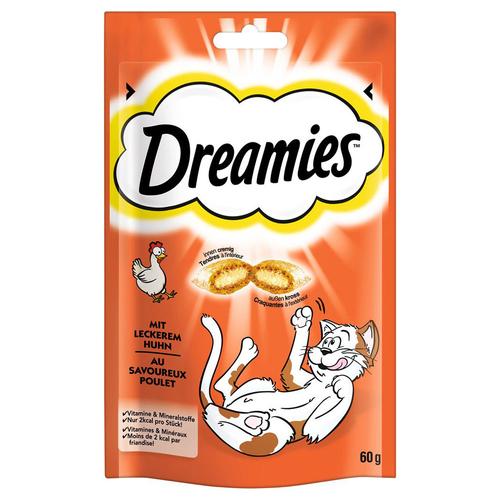 6x60g Huhn Dreamies knuspriger Katzensnack Sparpaket