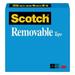 Scotch Removable Tape 1/2 in. x 1 296 in. 1 Box/Pack