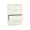 HON Brigade 600 Series Lateral File 4 Drawers Polished Aluminum Pull 36 W x 19-1/4 D x 53-1/4 H Putty Finish