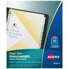 Avery Non-Glare Page-Size Sheet Protectors Pre-Punched For Use With Tab Dividers Top Load 50 Document Protectors (74204)