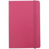 JAM Hardcover Notebook with Elastic Band 1/Pack Pink Travel Size 4 x 6