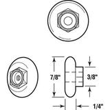 Prime-Line Products 1901 Round Tub Enclosure Roller 7/8-Inch 2-Pack