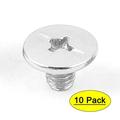 Uxcell 5mmx6mm Nickel Plated Binding Chicago Screw Post for Album Scrapbook (10-pack)