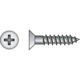 Hillman Fasteners 40060 No. 8 x 0.75 in. Phillips Flat Head Zinc Wood Screw- 100 Pack