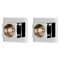 Alno Contemporary II Shower Brackets Only Sold In Pairs - Polished Chrome