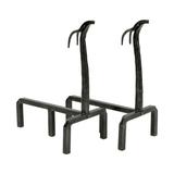 Minuteman International Deer Wrought Iron Fireplace Andirons (2 Pack)