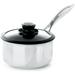 Frieling Black Cube Hybrid Quick Release Saucepan w/ Lid Stainless Steel/Aluminum in Gray | 3.5 H x 15.25 W in | Wayfair BC320