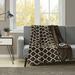 Beautyrest Heated Ogee Oversized Throw Polyester in Black/Brown | 60 W in | Wayfair BR54-0542