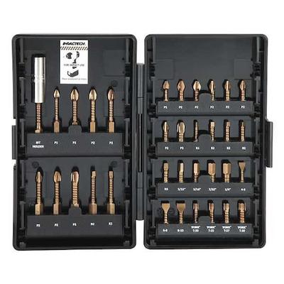 VEGA P34-1DB 34 Piece Screwdriver Bit Set, 1/4"